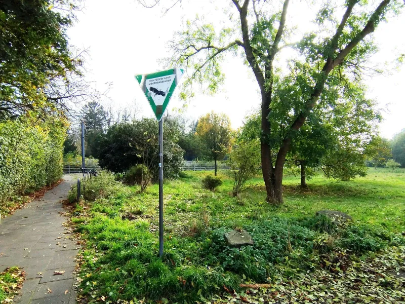 Fußweg zur Stadtbahn-Haltestelle