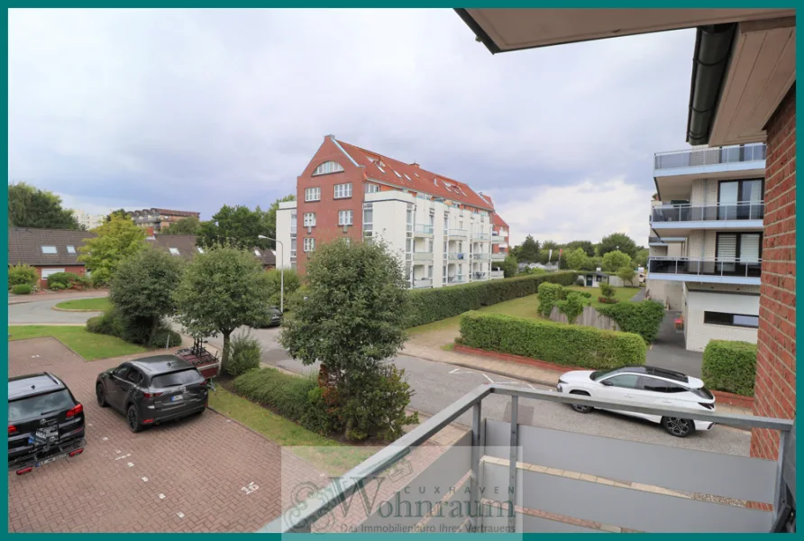 Blick vom Balkon