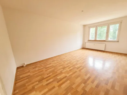 Wohnzimmer - Wohnung mieten in Kitzscher - Kautionsfrei! Klein aber fein: Perfekt geschnittene 2-Raum-Wohnung sucht neue Bewohner!