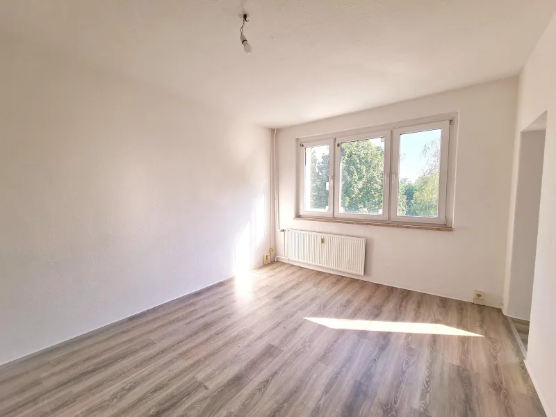 Wohn- und Schlafbereich - Wohnung mieten in Kitzscher - Moderne 1-Raum-Wohnung für Singles oder Paare - ganz ohne Kaution!