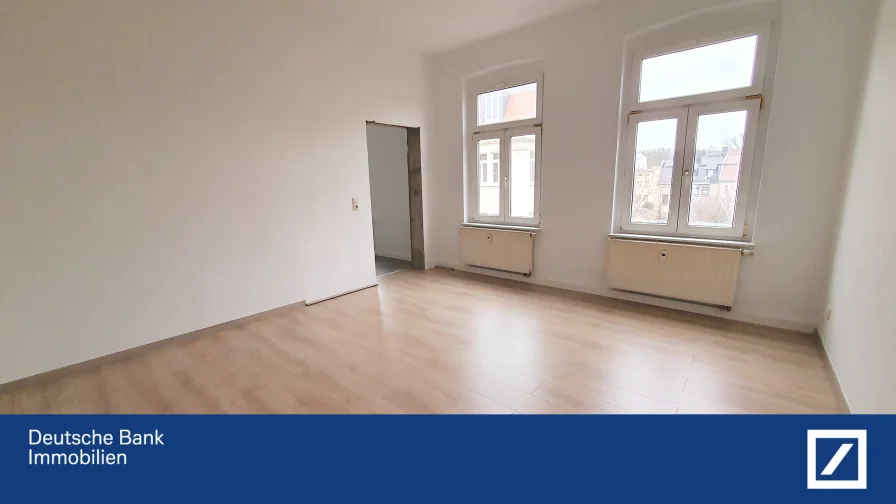 Wohnzimmer - Wohnung mieten in Köthen - Wohnglück auf 67 qm. Für die wunderbare erste Zeit zu zweit.