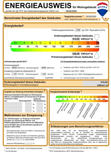 Energieausweis Seite 2