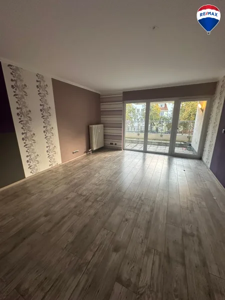 Wohn- und Schlafbereich - Wohnung mieten in Minden - Zentral gelegene 1-Zimmer-Wohnung mit Terrasse im Herzen von Minden zu vermieten!