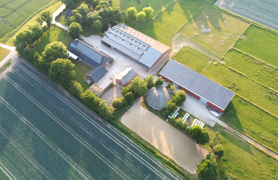 Objektansicht - Haus kaufen in Marnerdeich - Träume verwirklichen - Charmanter, stilvoller Pferdehof in ländlicher Lage!