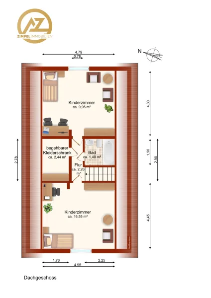 Grundriss Dachgeschoss