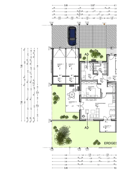 Grundriss WE 1 - EG rechts