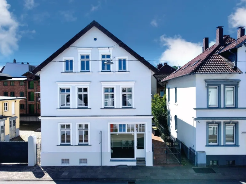 Hausansicht - Wohnung mieten in Bielefeld / Mitte - Lichtdurchflutete Dachgeschosswohnung in charmantem Altbau in Innenstadtlage