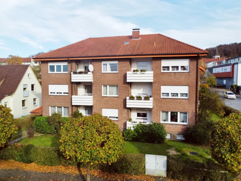 Hausansicht - Wohnung mieten in Bielefeld / Brackwede - Zentrales und ruhiges Wohnenmit Einbauküchein Bielefeld-Brackwede