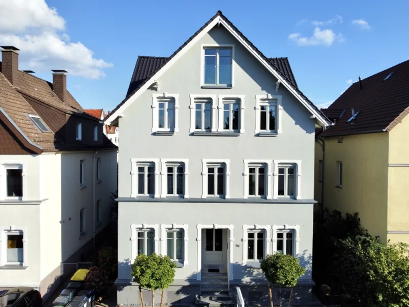 Hausansicht - Wohnung mieten in Bielefeld / Innenstadt - West - Wunderschöne Altbauwohnung mit Balkon Nähe Siggi