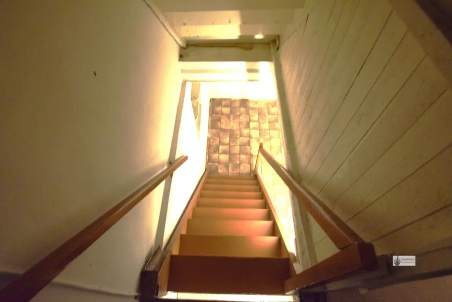 k-Holztreppe in den Keller