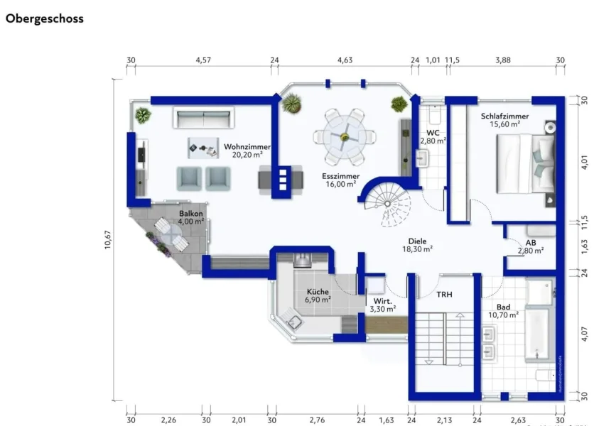 Obergeschoss Wohnung