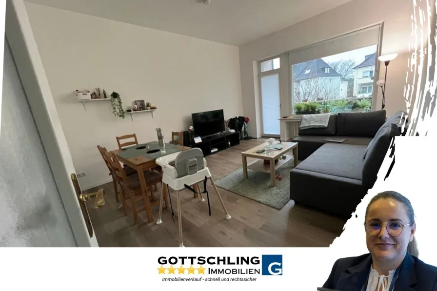 Titelbild - Wohnung mieten in Essen - schöne Altbau Wohnung mit 3 Zimmer im Essener Süden mit großem Balkon