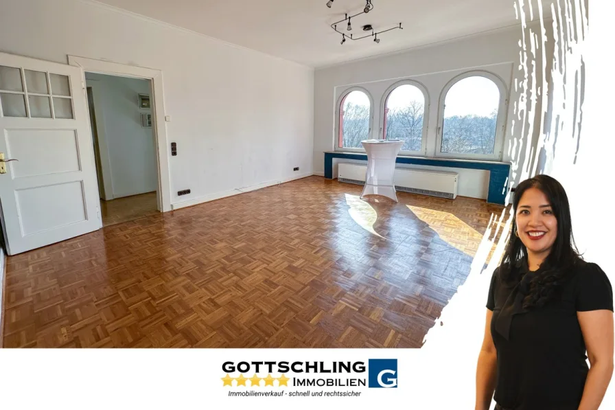 Titelbild - Wohnung kaufen in Essen - 4-Zimmer-Altbauwohnung mit Blick ins grüne Mühlenbachtal – UKE