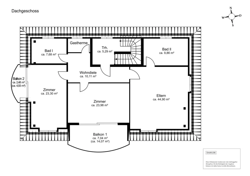 Grundriss Dachgeschoss