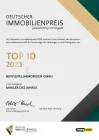 Nominierten Urkunde Top 10