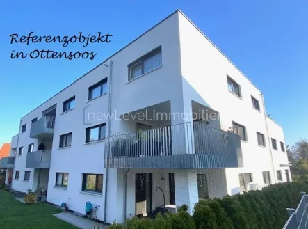 Referenzobjekt Ottensoos - Wohnung kaufen in Rückersdorf - Kleines Garten-Glück! Große Neubau-ETW, 2 ZKB mit Terrasse + Garten: in ca. einem Jahr bezugsfertig!