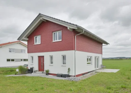 Hauseingang - Haus kaufen in Sontheim / Attenhausen - Energieeffizientes Einfamilienhaus mit Weitblick