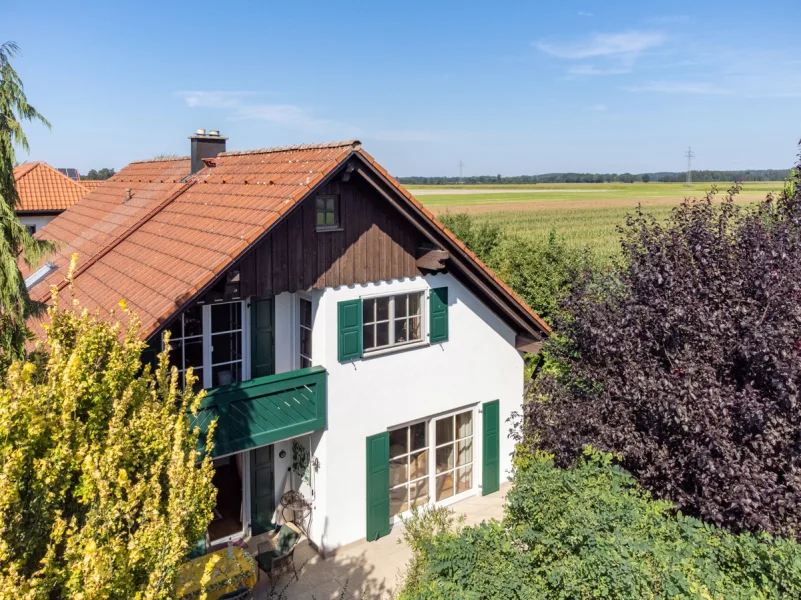 Außenansicht - Haus kaufen in Bad Wörishofen - Familienidylle im Grünen: Einfamilienhaus mit Garten