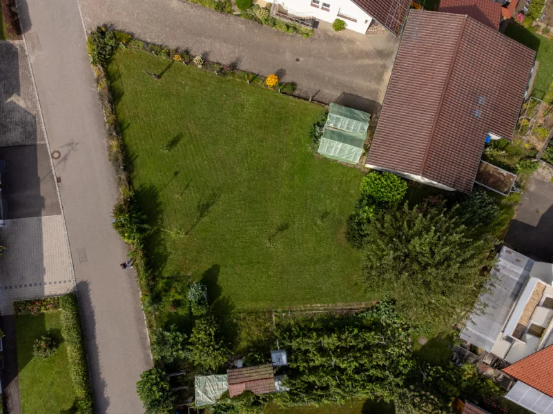 Vogelperspektive  - Grundstück kaufen in Bodnegg - Attraktives Baugrundstück in ruhiger Lage – Ideal für Ihr Traumhaus