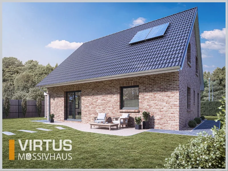 EFH Virtus V150 Gartenseite - Haus kaufen in Nienwohld - WOHNPARK "ALTE ALSTER" DIREKT AM BELIEBTEN NATURSCHUTZGEBIET NIENWOHLDER MOOR