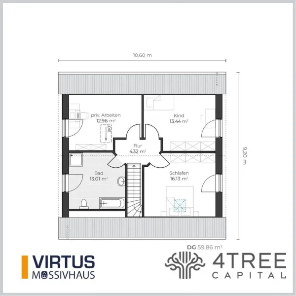 EFH Virtus V150 Grundriss DG