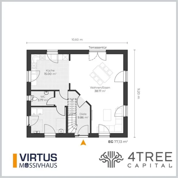 EFH Virtus V150 Grundriss EG