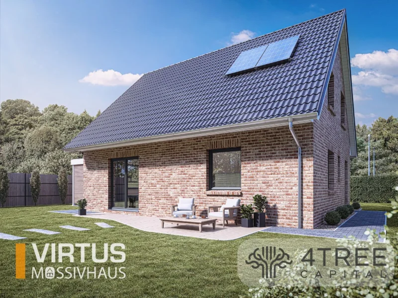 EFH Virtus V140 Gartenseite