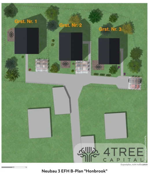 Lageplan WOHNPARK ALTE ALSTER im Neubaugebiet Honbrook