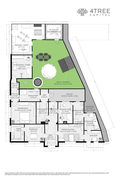 Grundriss EG inkl. Werkstatt 