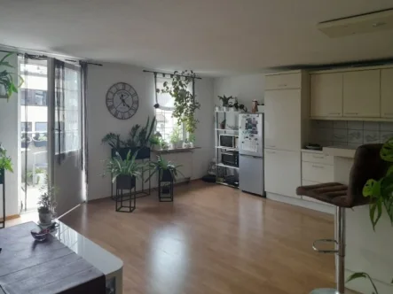 Wohnzimmer_Küche - Wohnung kaufen in Tuttlingen - Gemütliche 2-Zimmerwohnung in zentraler Innenstadtlage - Ideal für Kapitalanleger!