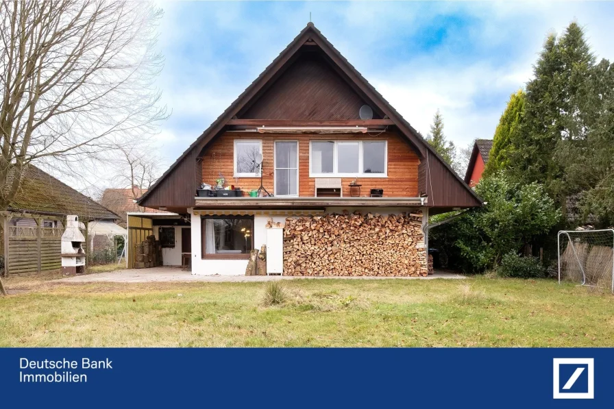 Außenansicht Südostseite - Haus kaufen in Jesteburg - Naturnahes 5-Zimmer Familiendomizil im Landhausstil