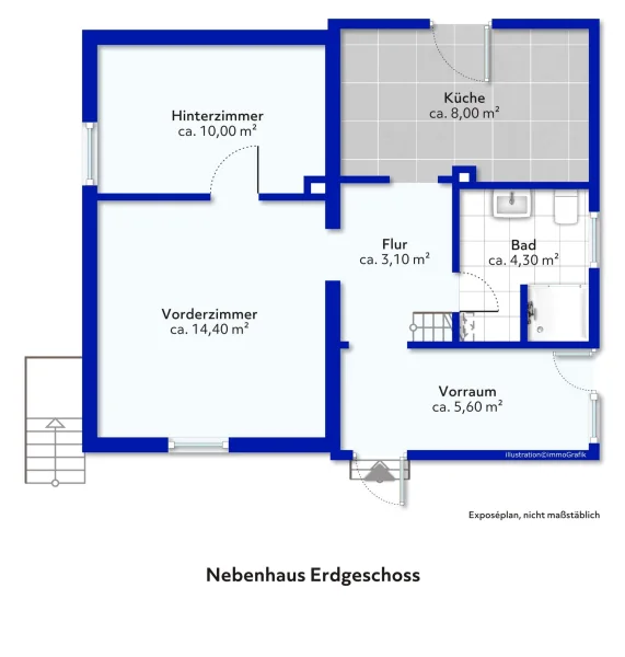 Nebenhaus Erdgeschos