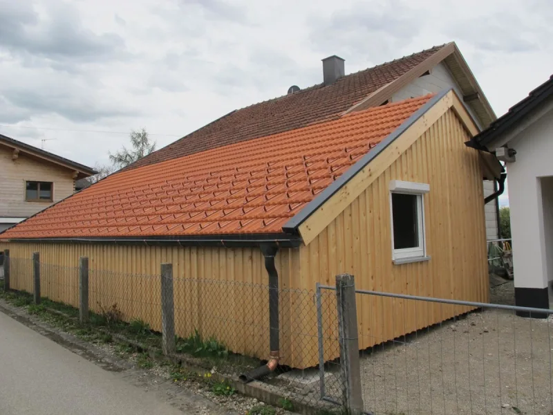 Rückansicht Carport