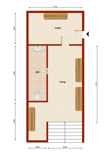 Grundriss Laden KG