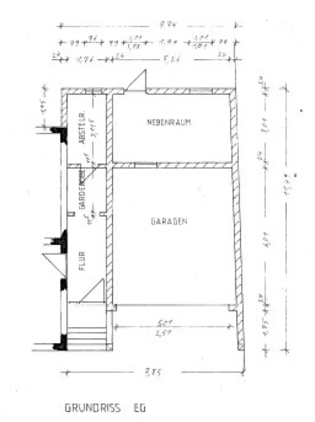 Grundriss EG Garagen