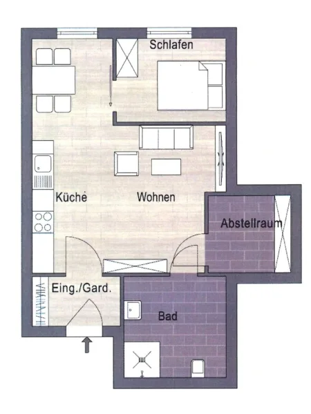 Wohnung - 1. OG Nord