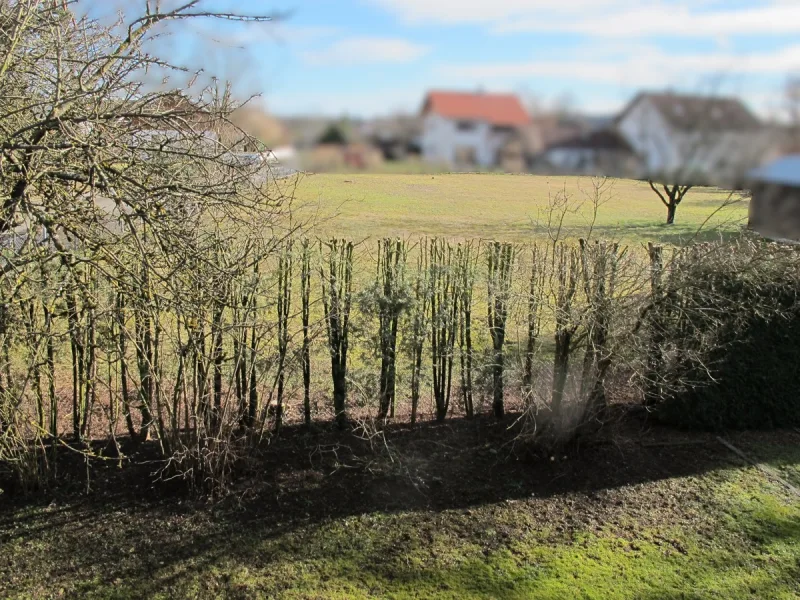 Blick vom Balkon aus