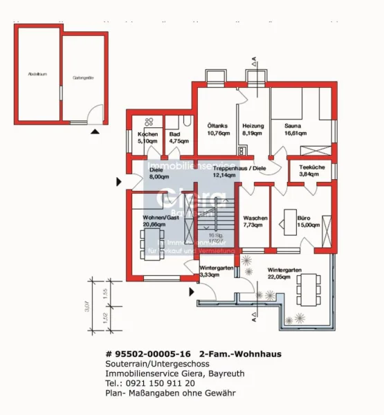 Grundriss Untergeschoss