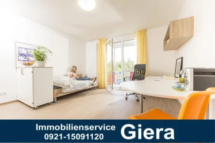 Wohnbereich - Wohnung mieten in Bayreuth - Möblierte Studentenapartments in Bayreuth