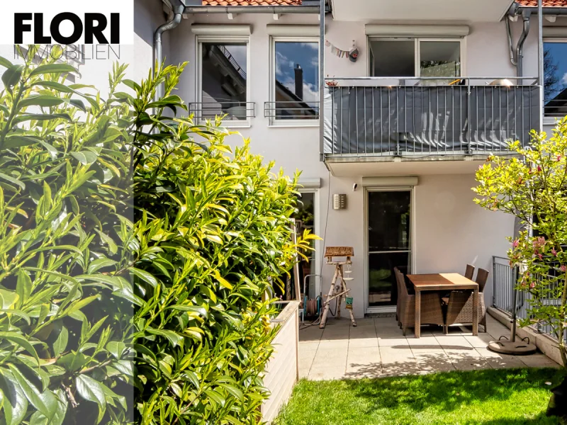 Flori Immobilien  - Wohnung kaufen in München - Geräumige 3,5-Zimmer-Gartenwohnung mit zwei Terrassen