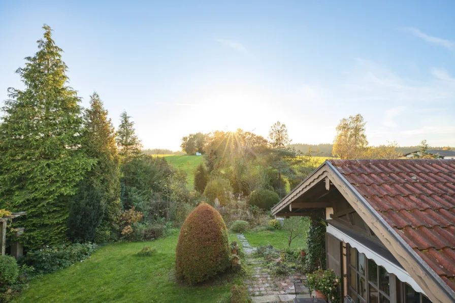 Blick vom Balkon