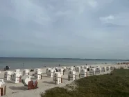 Strand vor dem Haus