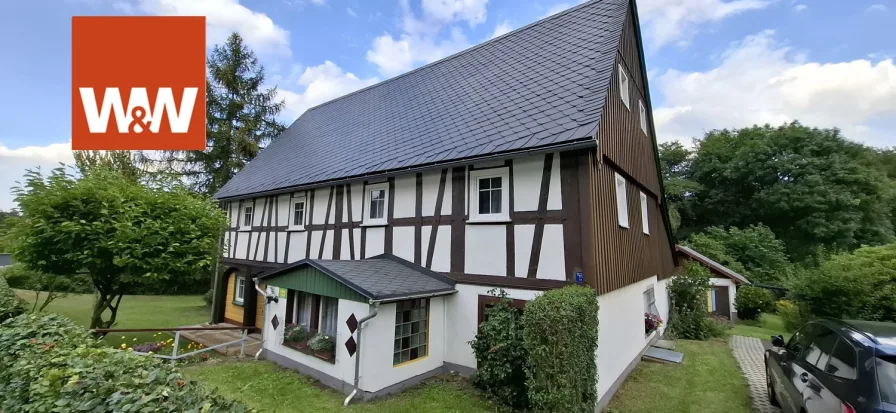 Umgebindehaus in Jonsdorf - Haus kaufen in Jonsdorf - Ein Grundstück zum Träumen- modernisiertes Umgebindehaus im Kurort Jonsdorf