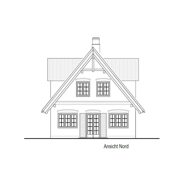 Ansicht Nord - Haus kaufen in Sankt Peter-Ording - Einfamilienhaus im Neubau-Ensemble | Haus I