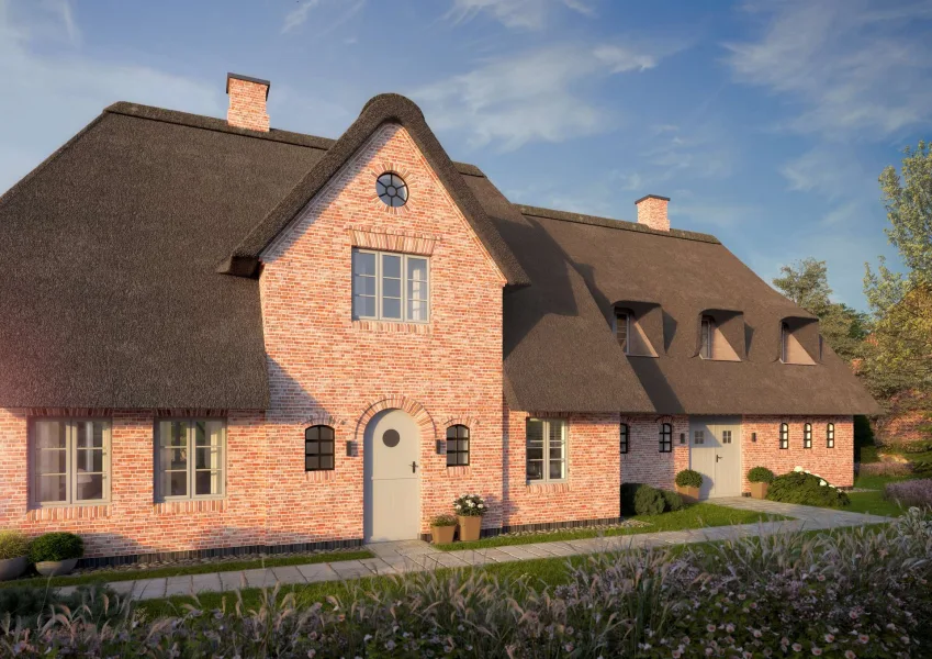 Eingangsbereich - Haus kaufen in Sankt Peter-Ording - Hochwertige Reetdachhaushälfte in Ording | Einheit ° Zwei