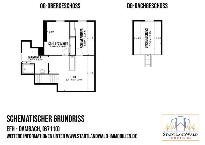 Schematischer Grundriss - Dambach - 2