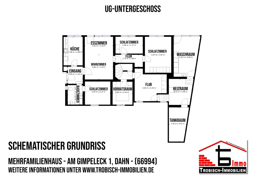 UG-Schematischer Grundriss