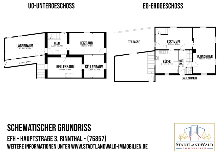 UG-EG - Schematischer Grundriss 