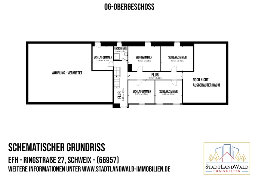 Schematischer Grundriss - OG