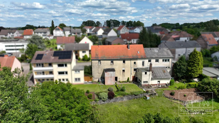 Luftbild von Gartenseite